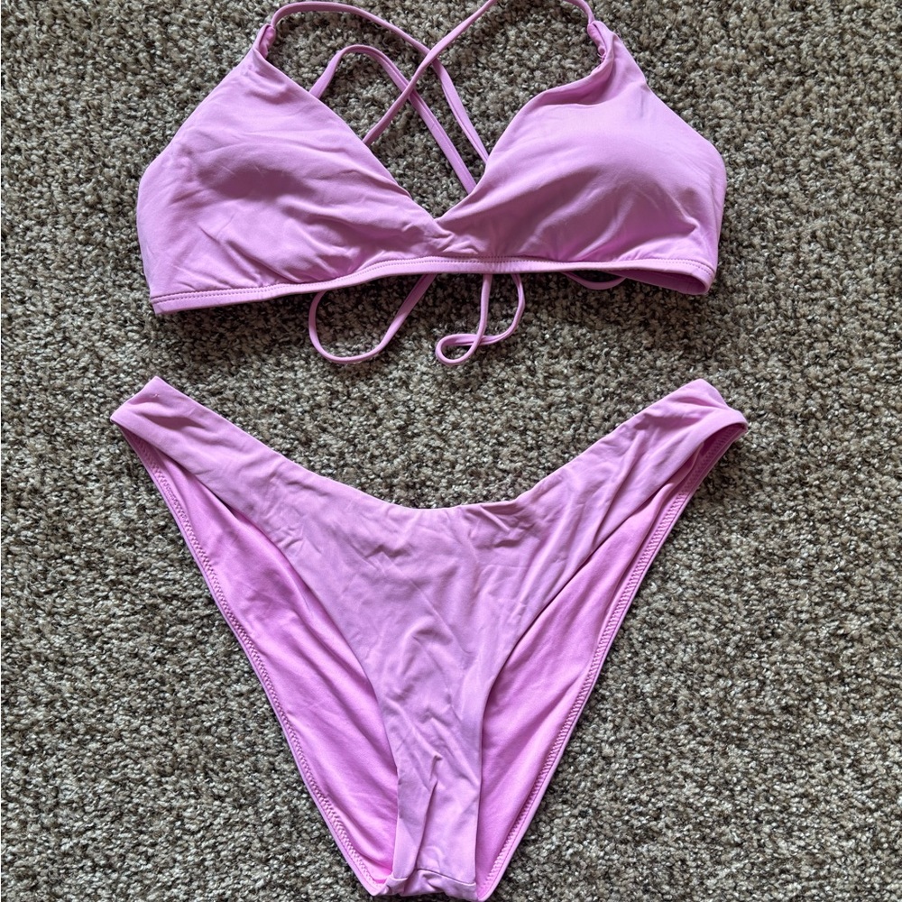 Roxy Pink Bikini Set